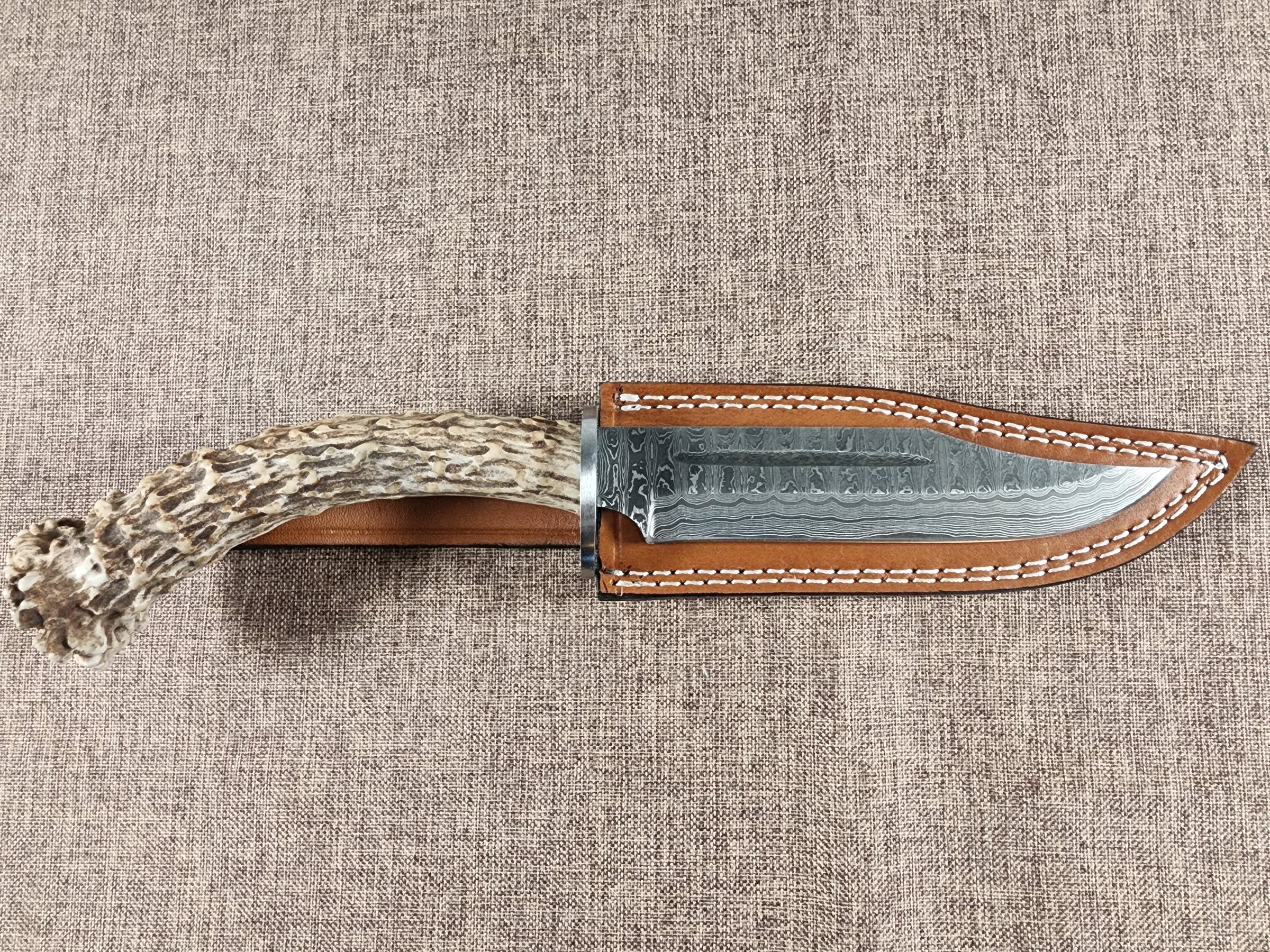 6" Damascus Clip Point #77