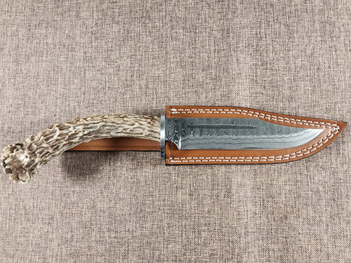6" Damascus Clip Point #77