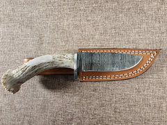 4" Damascus Drop Point #43