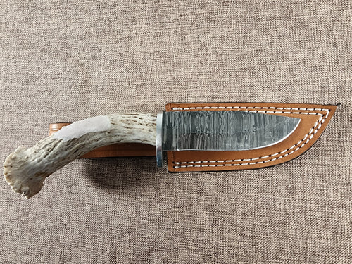 4" Damascus Drop Point #43