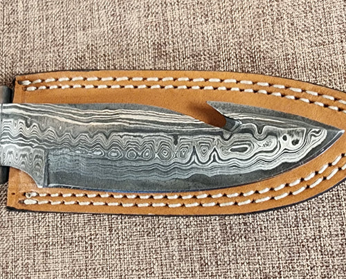 5" Damascus Gut Hook 2A02
