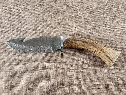 4" Damascus Gut Hook #109
