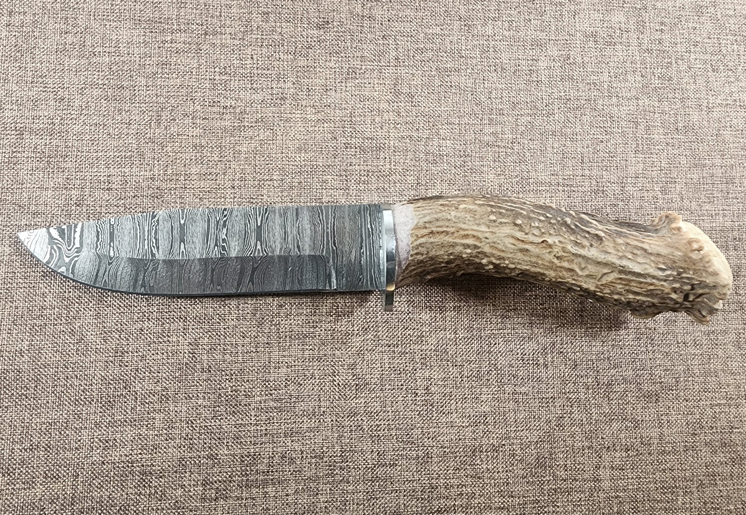 6" Damascus Drop Point #124