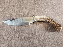 5" Damascus Gut Hook #48