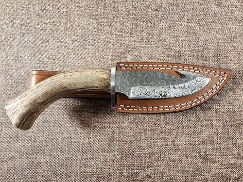 4" Damascus Gut Hook #109