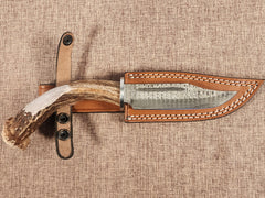 5" Damascus Clip Point 2B09