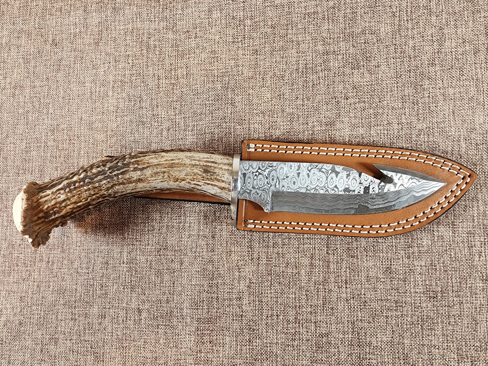 5" Damascus Gut Hook #13