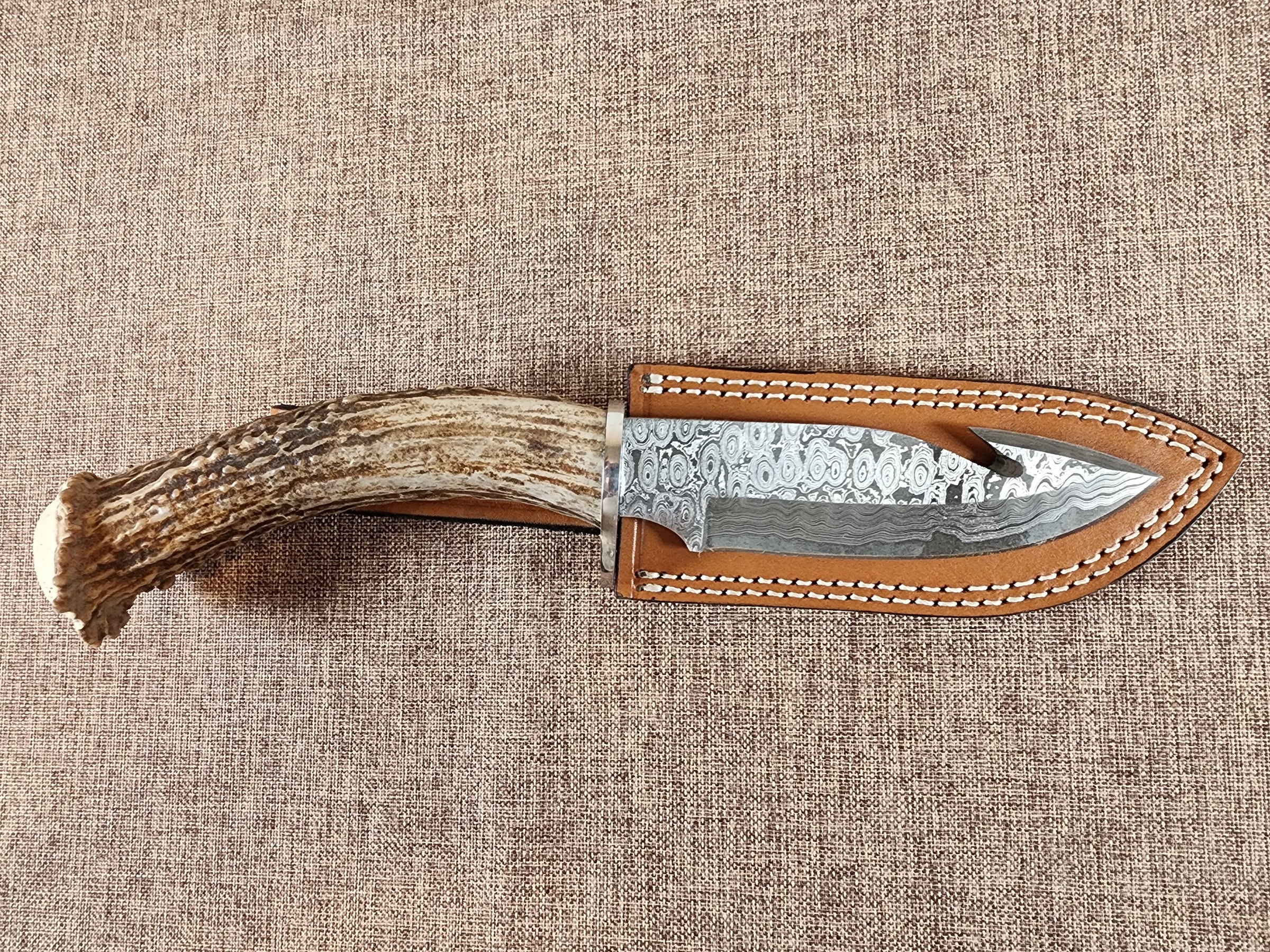 5" Damascus Gut Hook #13