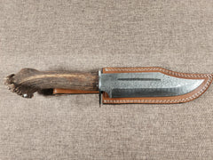 8" Damascus Bowie #168