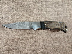 Ram Horn Damascus Folder #147