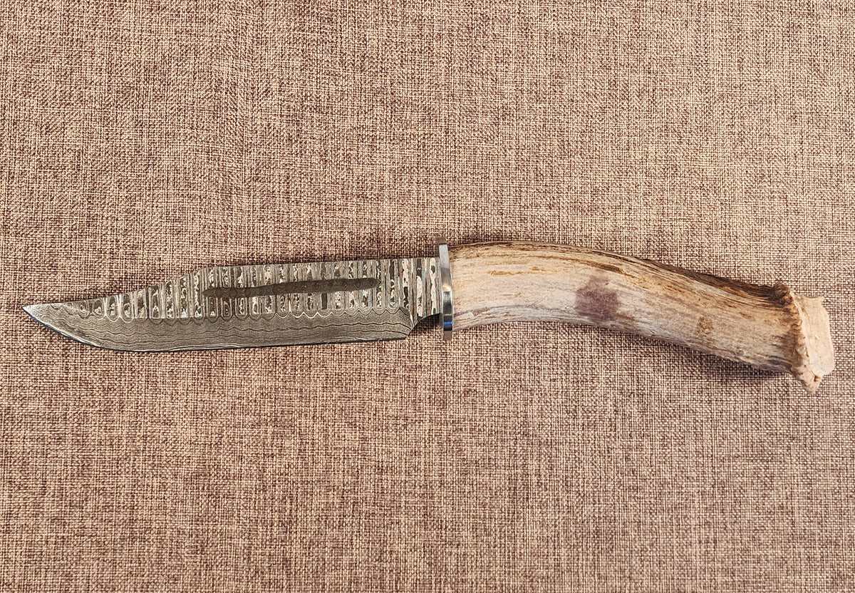 6" Damascus Clip Point 3B03
