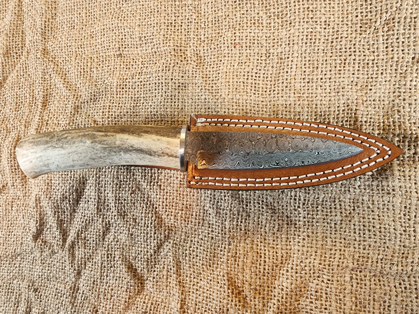 4" Damascus Drop Point #55