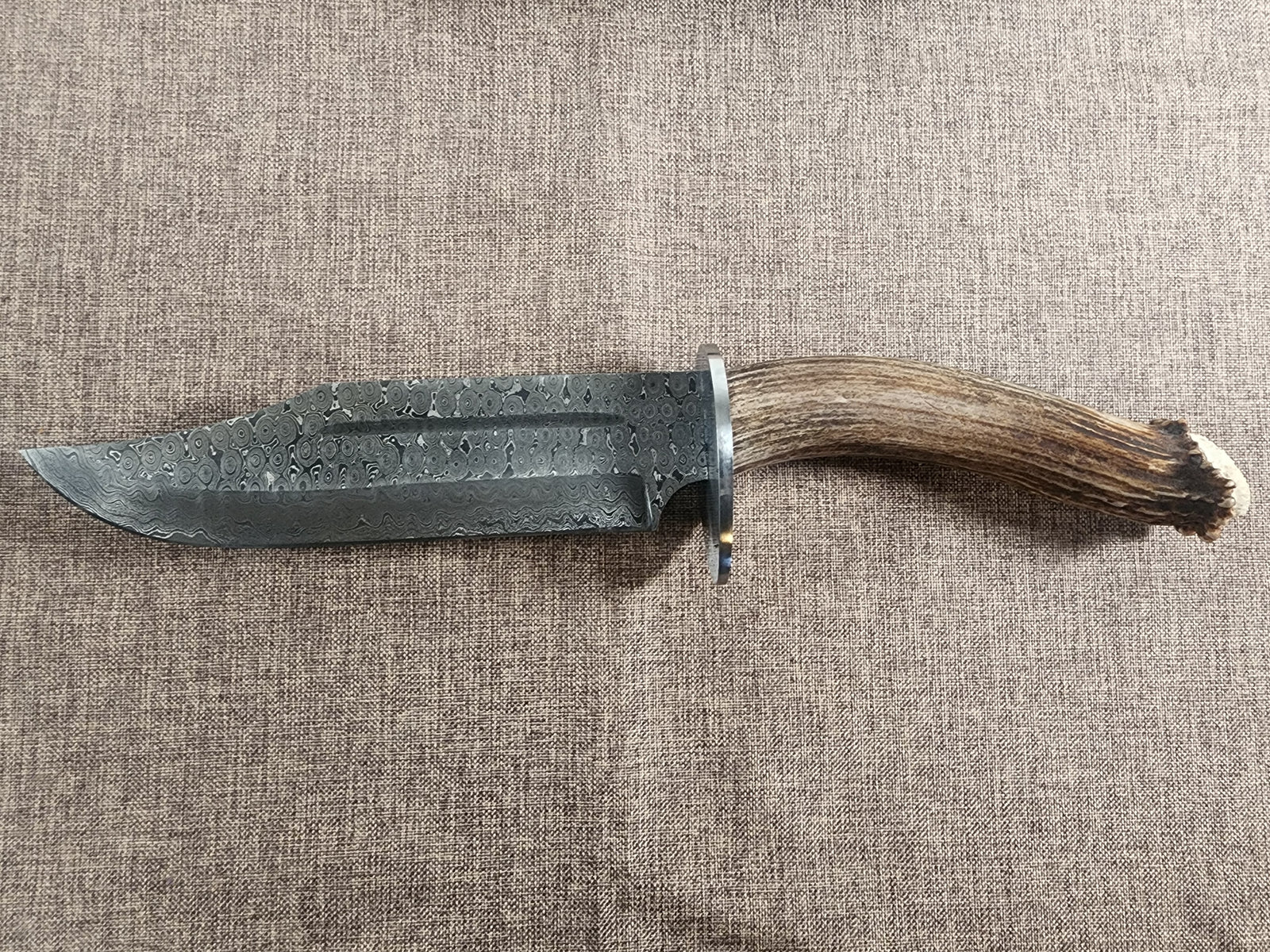 8" Damascus Bowie #164