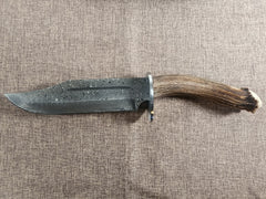 8" Damascus Bowie #164