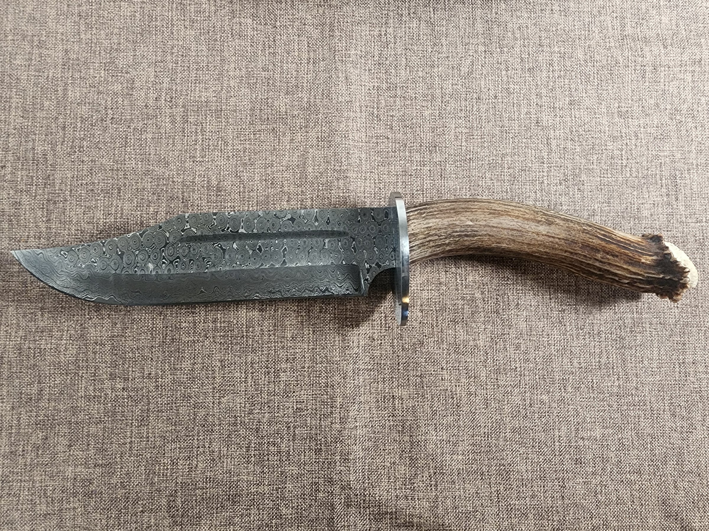8" Damascus Bowie #164