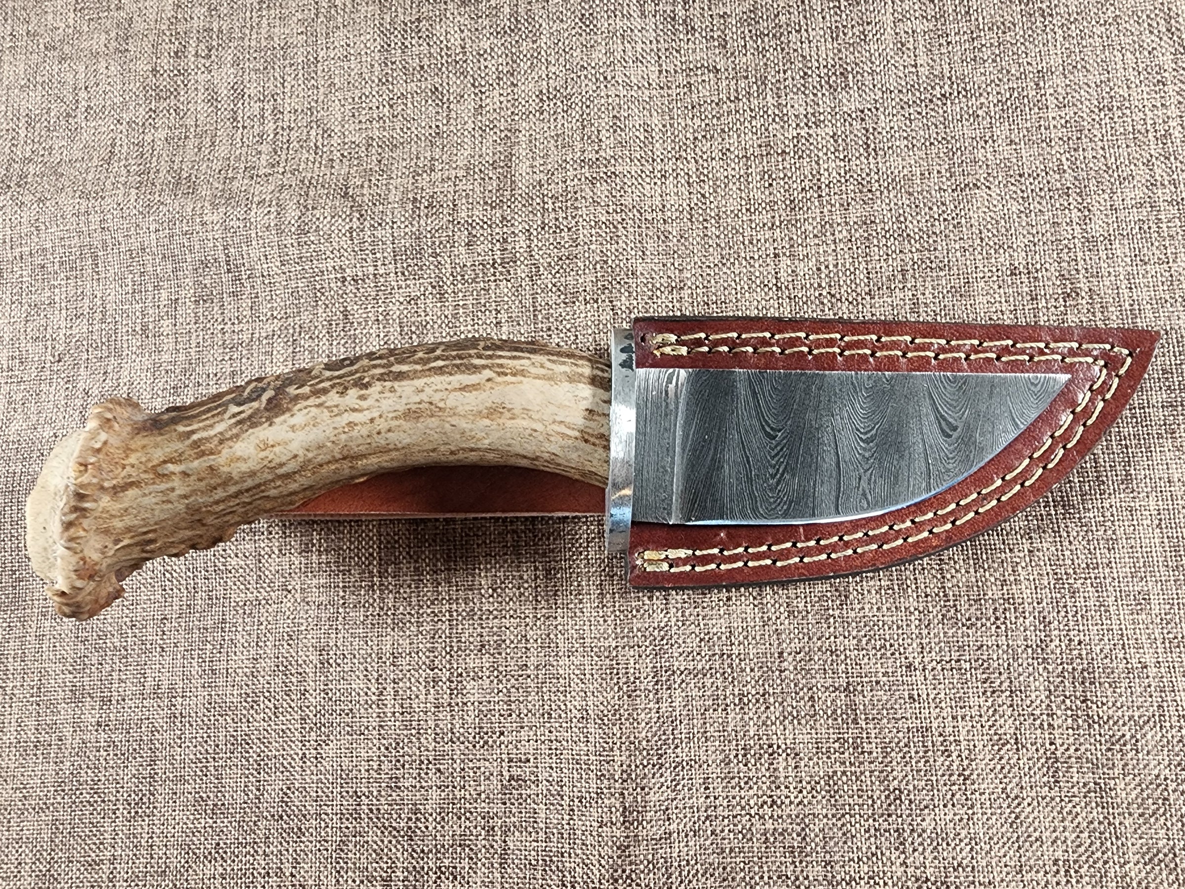 3.5" Damascus Drop Point #161