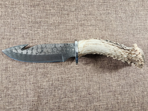 5" Damascus Gut Hook #64