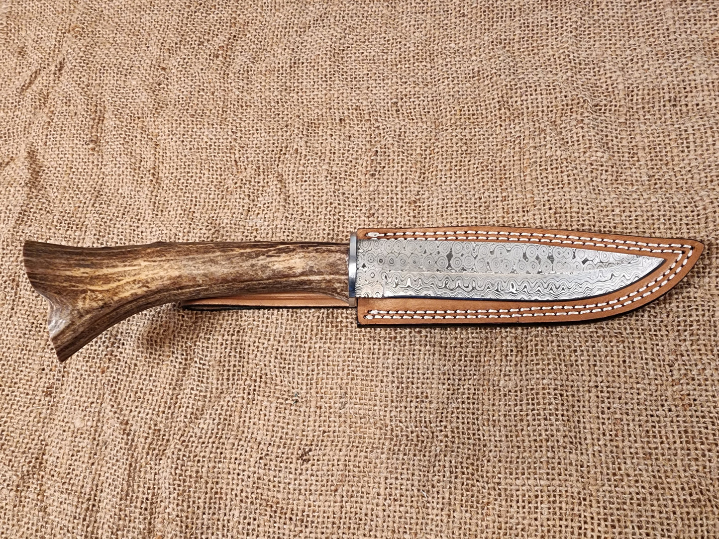 6" Damascus Drop Point #106