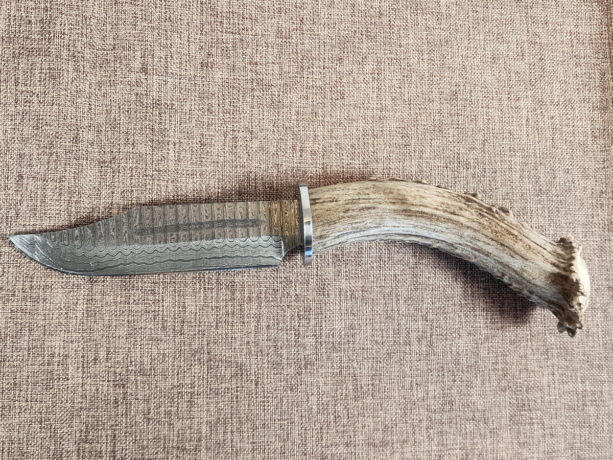 5" Damascus Clip Point 2B02