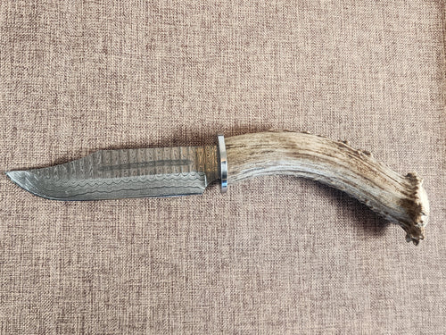 5" Damascus Clip Point 2B02