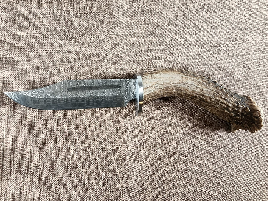 5" Damascus Clip Point #49