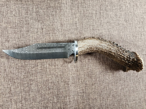 5" Damascus Clip Point #49