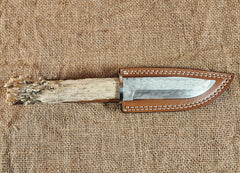 5" Damascus Drop Point #14