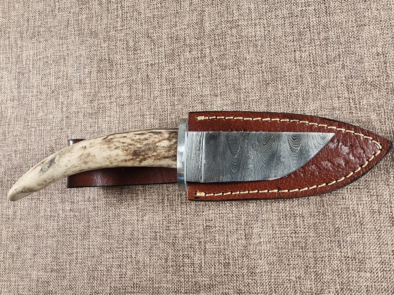 3.5" Damascus Drop Point #159