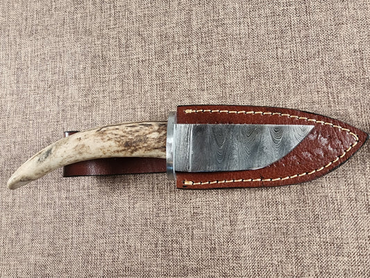 3.5" Damascus Drop Point #159