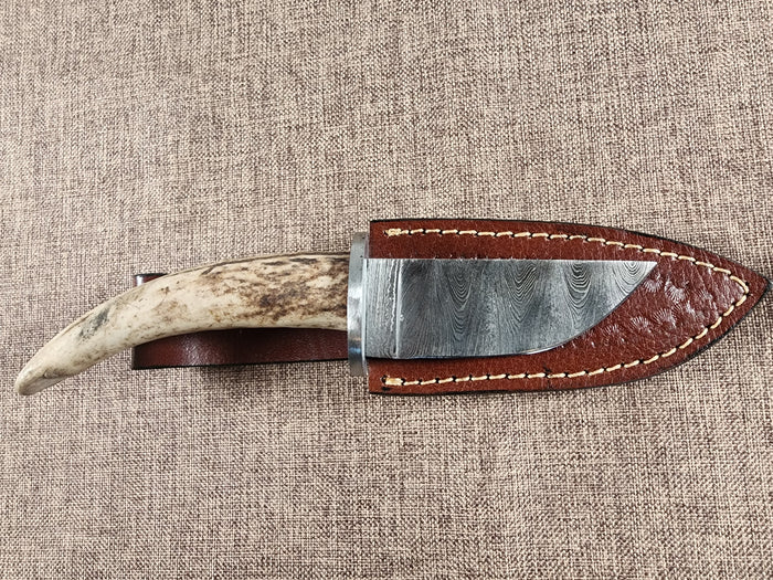 3.5" Damascus Drop Point #159