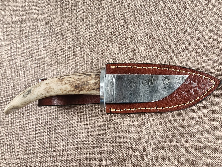 3.5" Damascus Drop Point #159