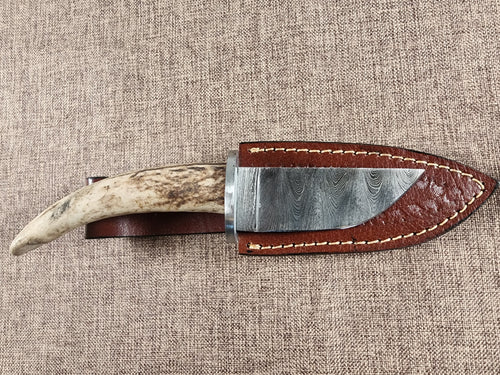 3.5" Damascus Drop Point #159