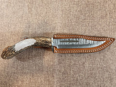 6" Damascus Clip Point #77