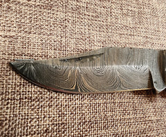 3" Ram Horn Damascus Folder H09