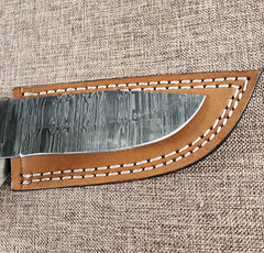 4" Damascus Drop Point #43