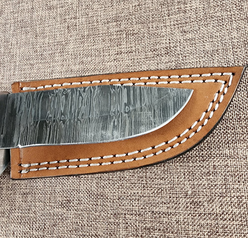 4" Damascus Drop Point #43