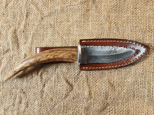 4" Damascus Drop Point #40