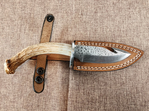4" Damascus Gut Hook A10