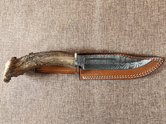 6" Damascus Clip Point #75