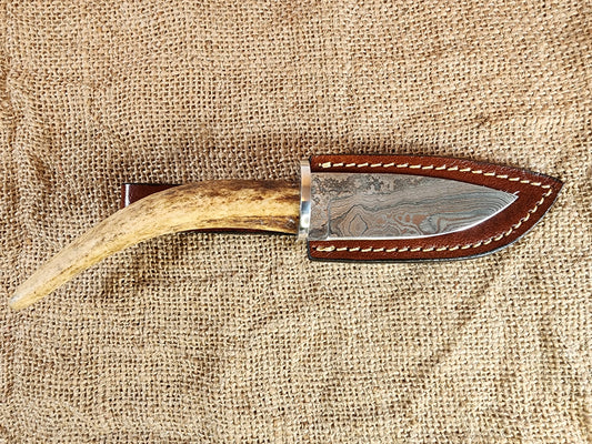 4" Damascus Drop Point #31