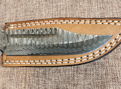 5" Damascus Clip Point 2B05