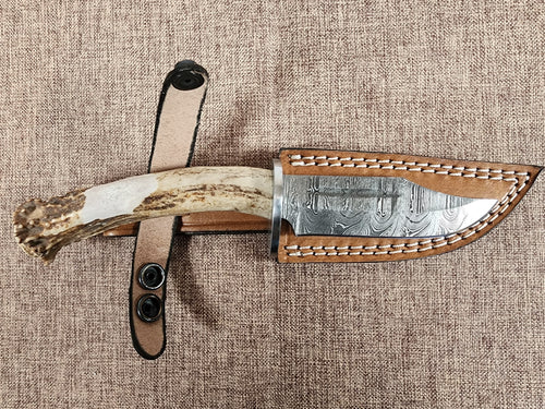 4" Damascus Clip Point B09