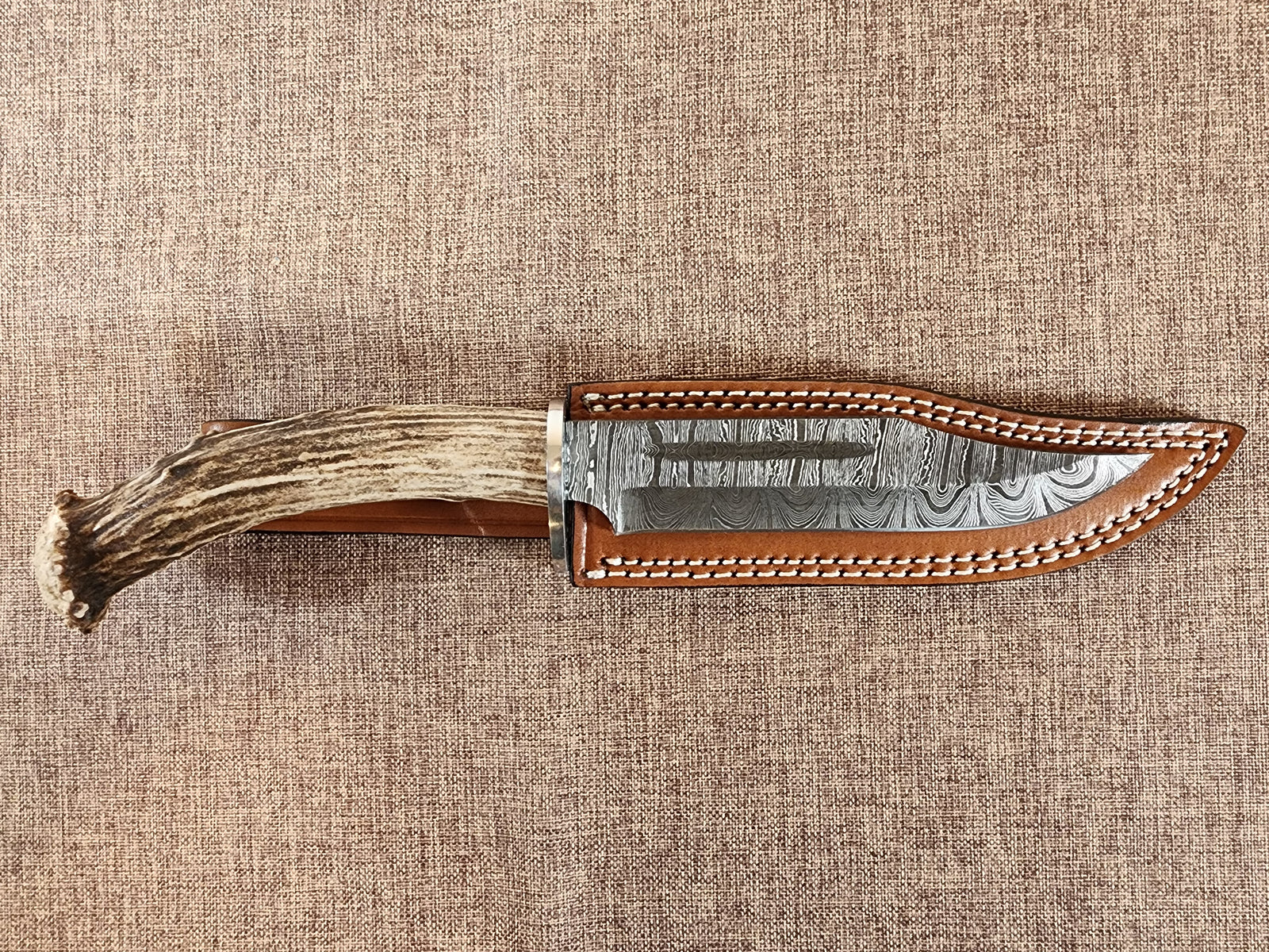 6" Damascus Clip Point #122