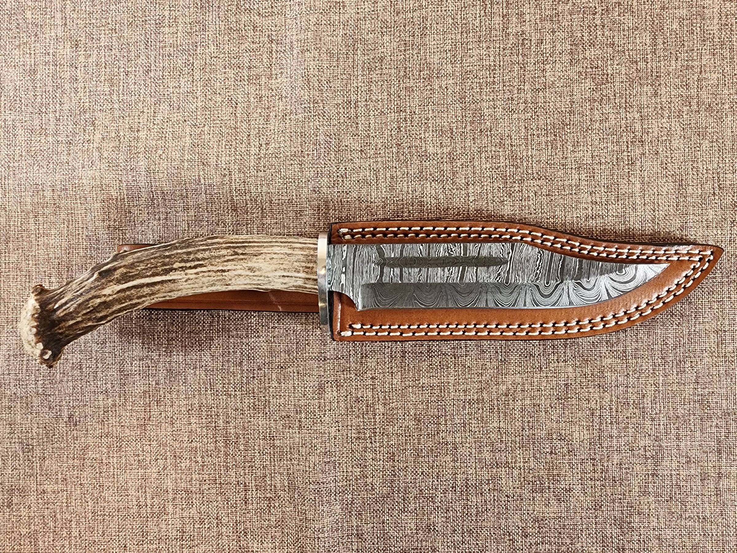 6" Damascus Clip Point #122