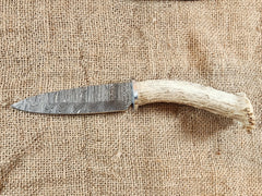 5" Damascus Spear Point #65