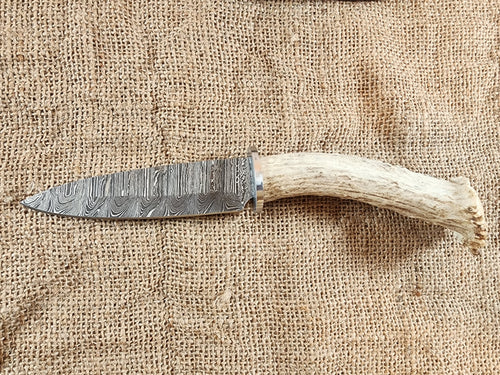 5" Damascus Spear Point #65