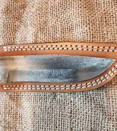 5" Damascus Drop Point #54