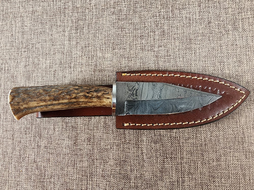 4" Damascus Drop Point #153