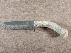 5" Damascus Drop Point #11