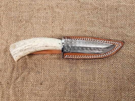 5" Damascus Drop Point #134